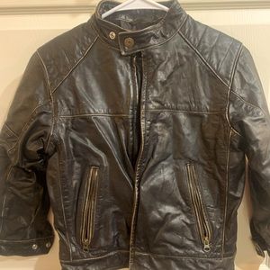 Vintage Gap Kids Genuine Leather Jacket size M (8-10)